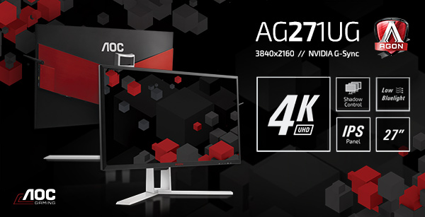 AOC AGON с 4K IPS панел и NVIDIA G-SYNC