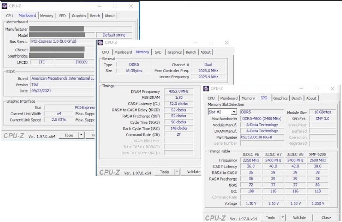 XPG за първи път с овърклок на DDR5 до 8118 MT/s