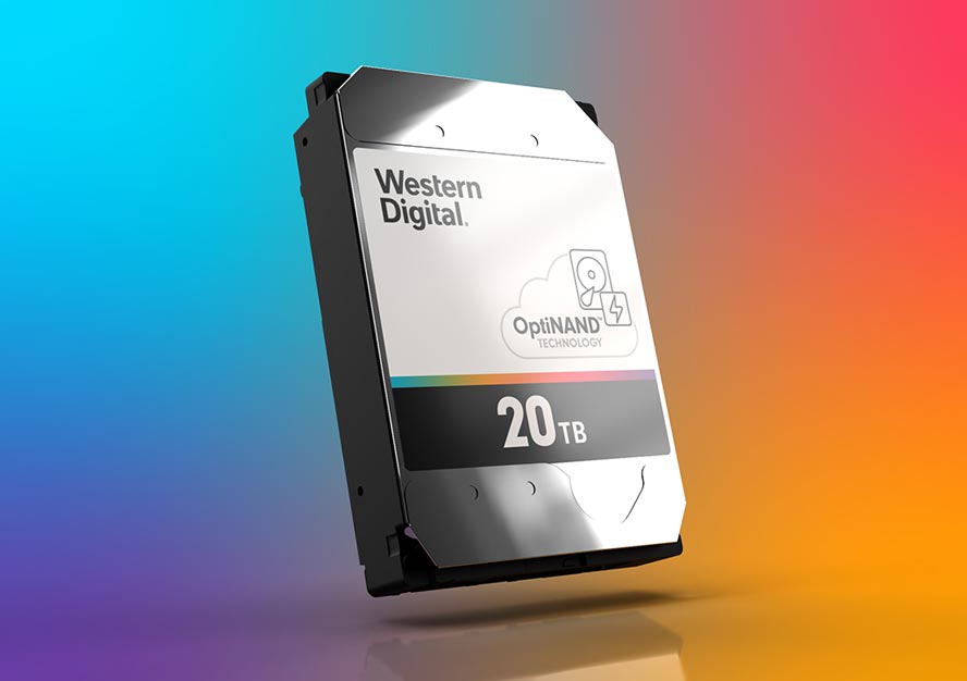 Твърдият диск Western Digital Ultrastar DC HC560 с обем 20TB вече се предлага в България