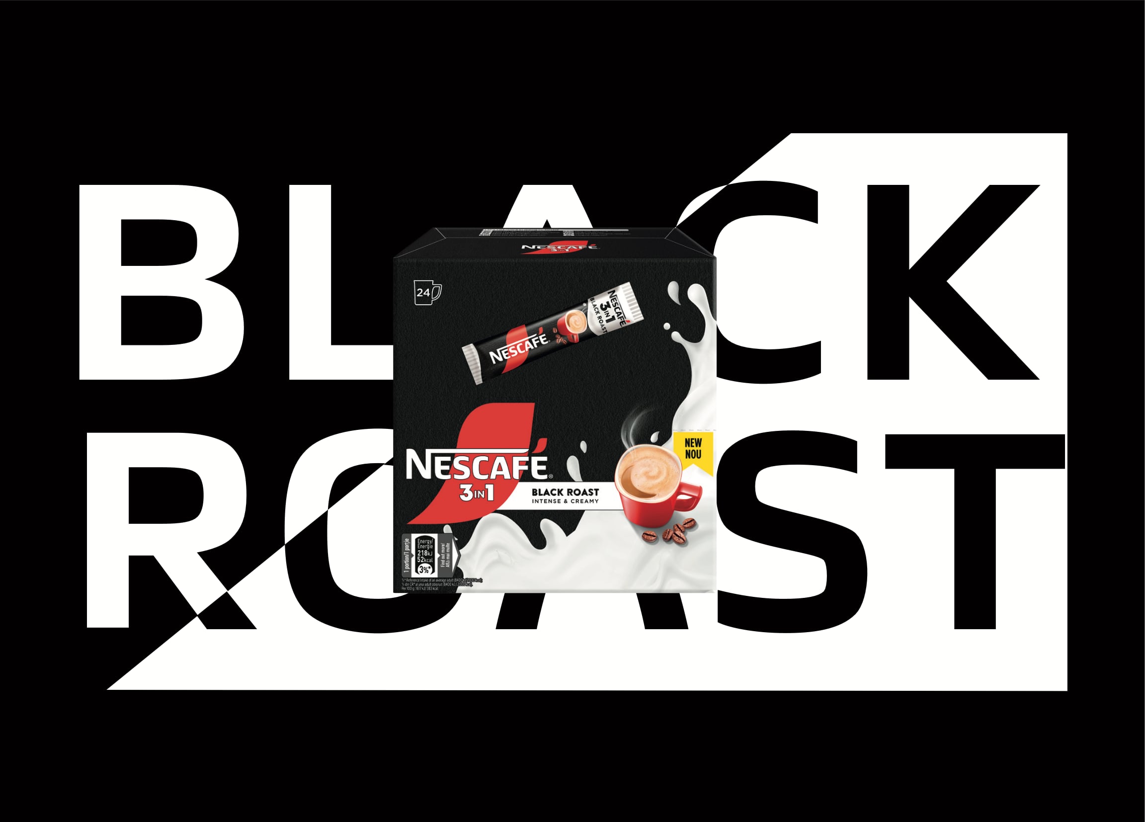 NESTLÉ обяви лансирането на NESCAFÉ 3in1 Black Roast