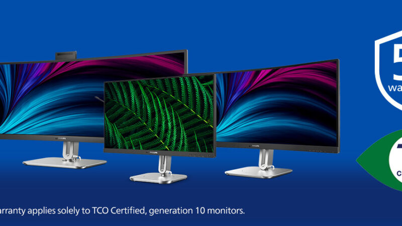 Philips Monitors предлагат сертификацията TCO Certified, generation 10 с 5-годишна гаранция