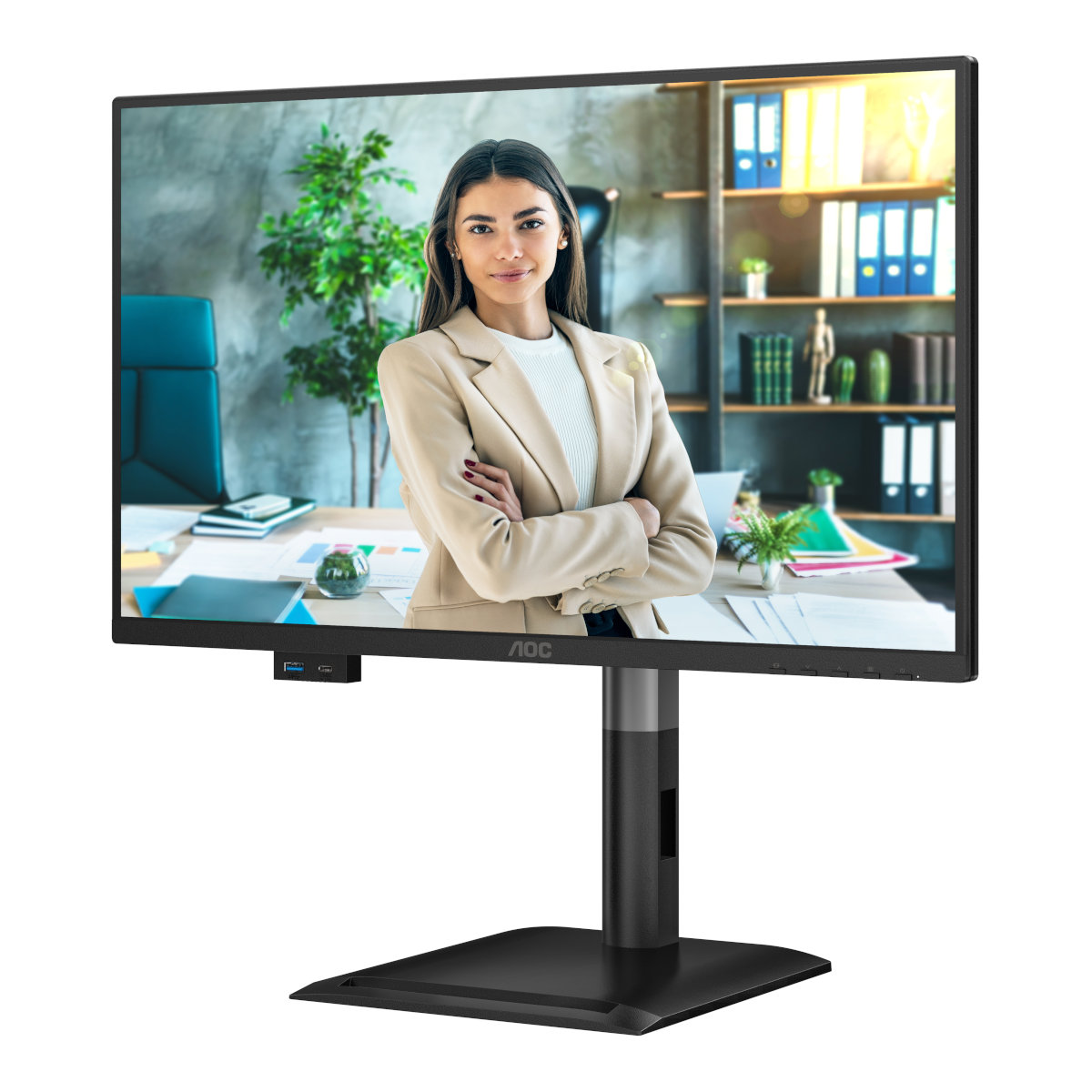 Професионалната серия P4 на AOC: монитори със 120 Hz честота на опресняване, изскачащи USB хъбове